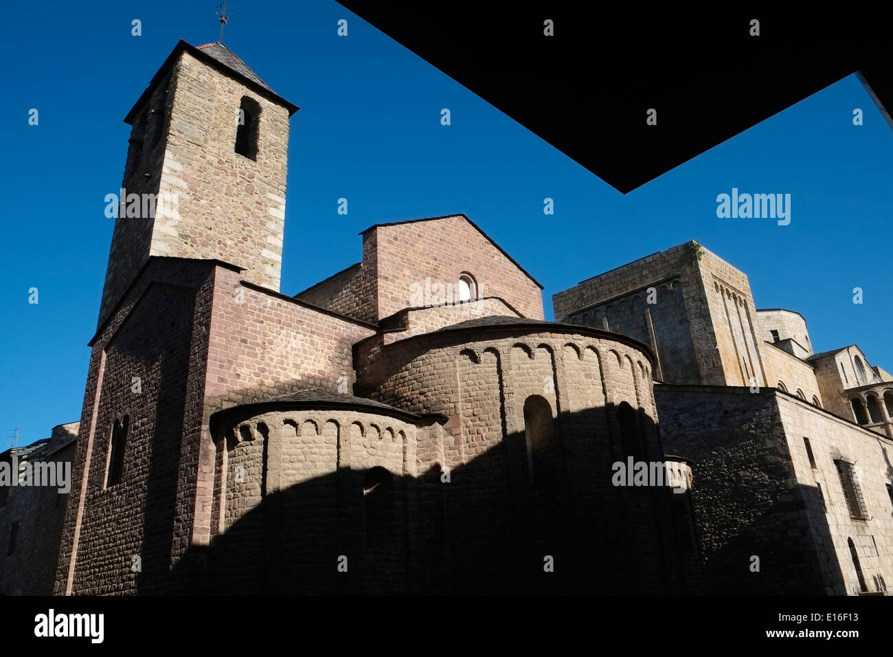 La Cathédrale de Santa Maria d'Urgell ou la Cathédrale d'Urgel dans la ville de la Seu d'Urgell, dans la province de Lleida, Catalogne, Espagne Banque D'Images