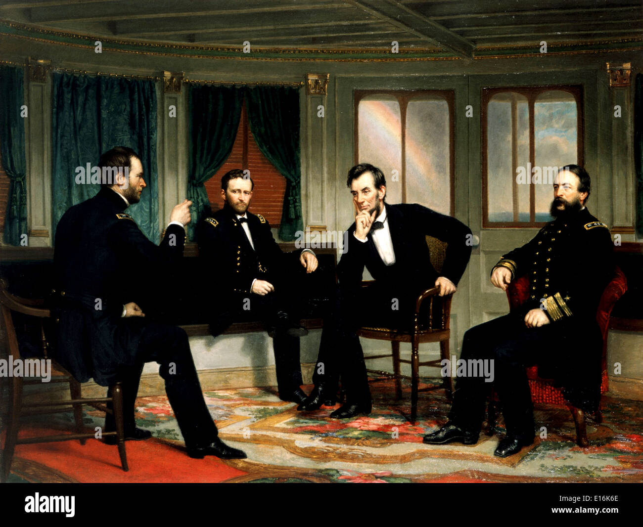 Les artisans de paix par George Peter Alexander Healy, 1868 Banque D'Images