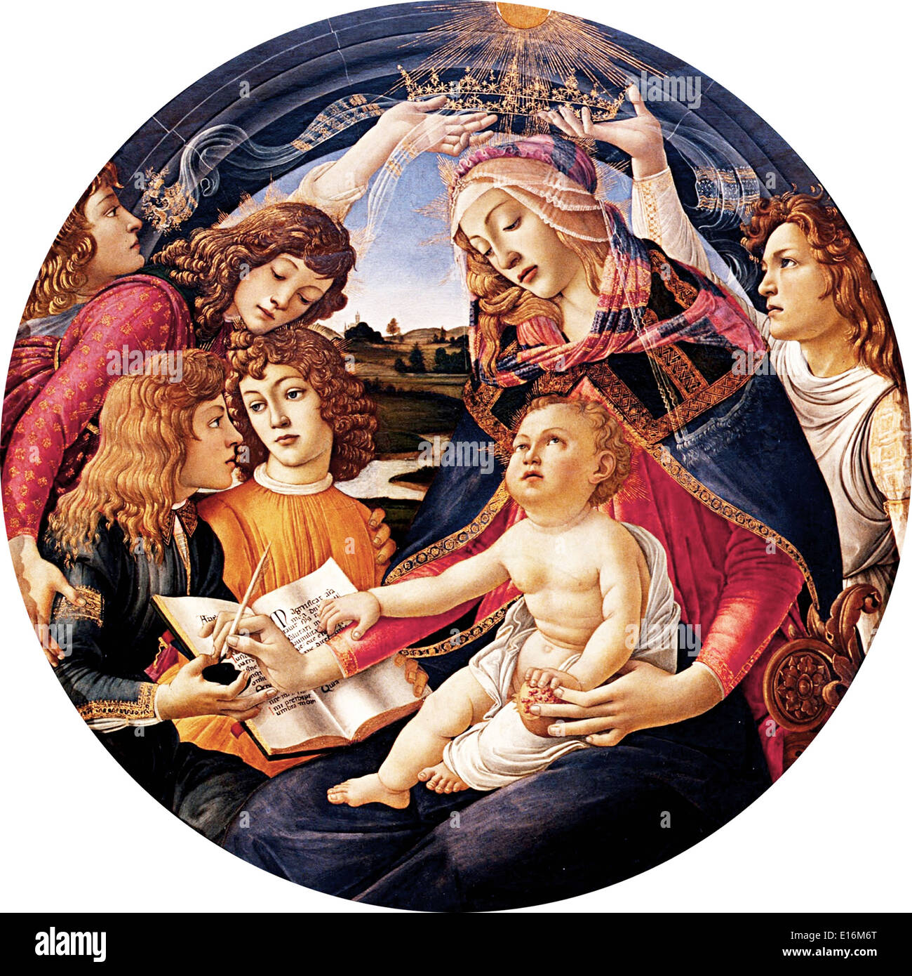 Madone du Magnificat par Sandro Botticelli, 1481 Banque D'Images