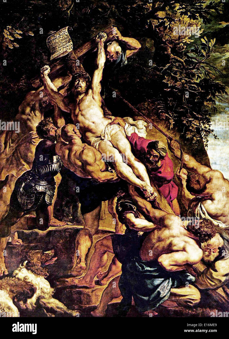 L'élévation de la Croix de Peter Paul Rubens, 1611 Banque D'Images