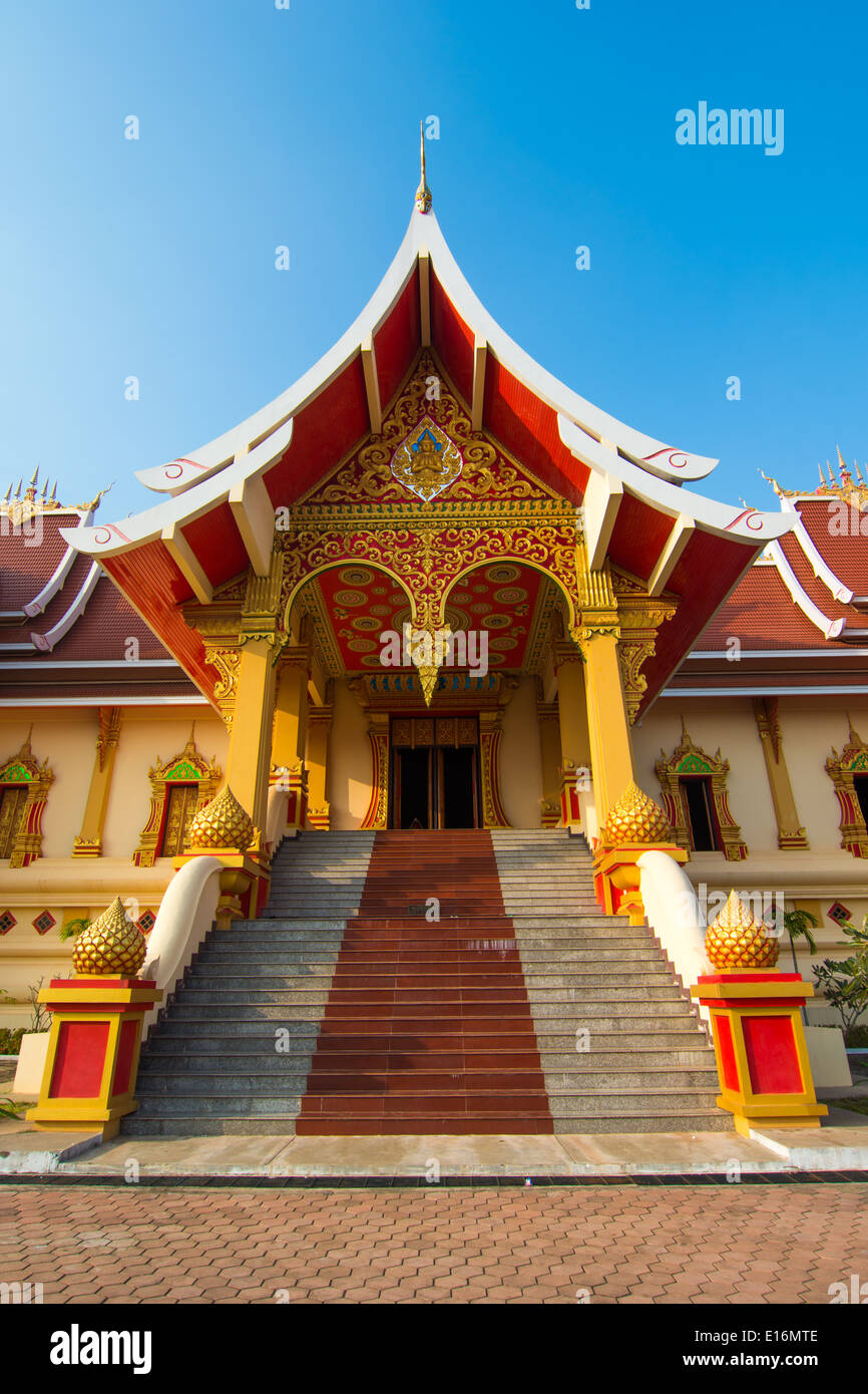 Wat That Luang Tai dans Vientine, Laos Banque D'Images