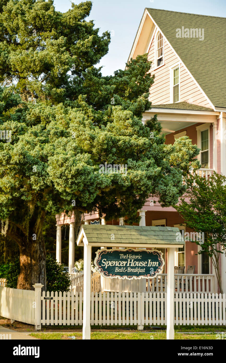 Les infirmières de Spencer House Inn situé dans le quartier historique de Saint Mary's, GA Banque D'Images