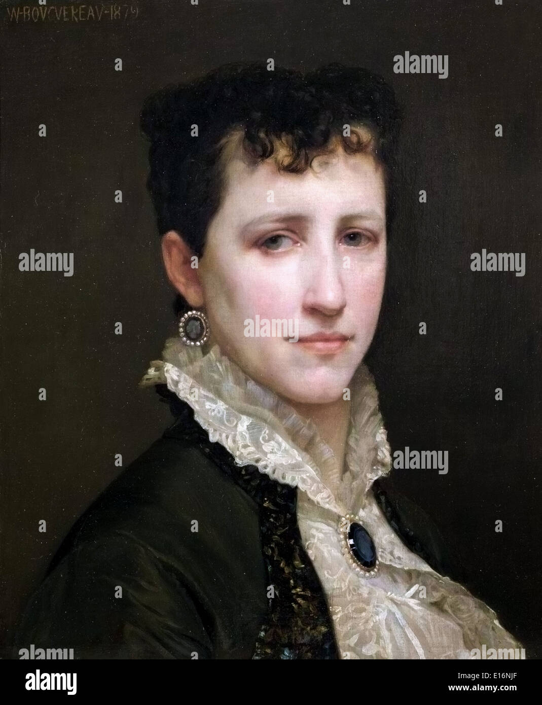 Portrait de Mlle Elizabeth Gardner par William-Adolphe Bouguereau, 1879 Banque D'Images