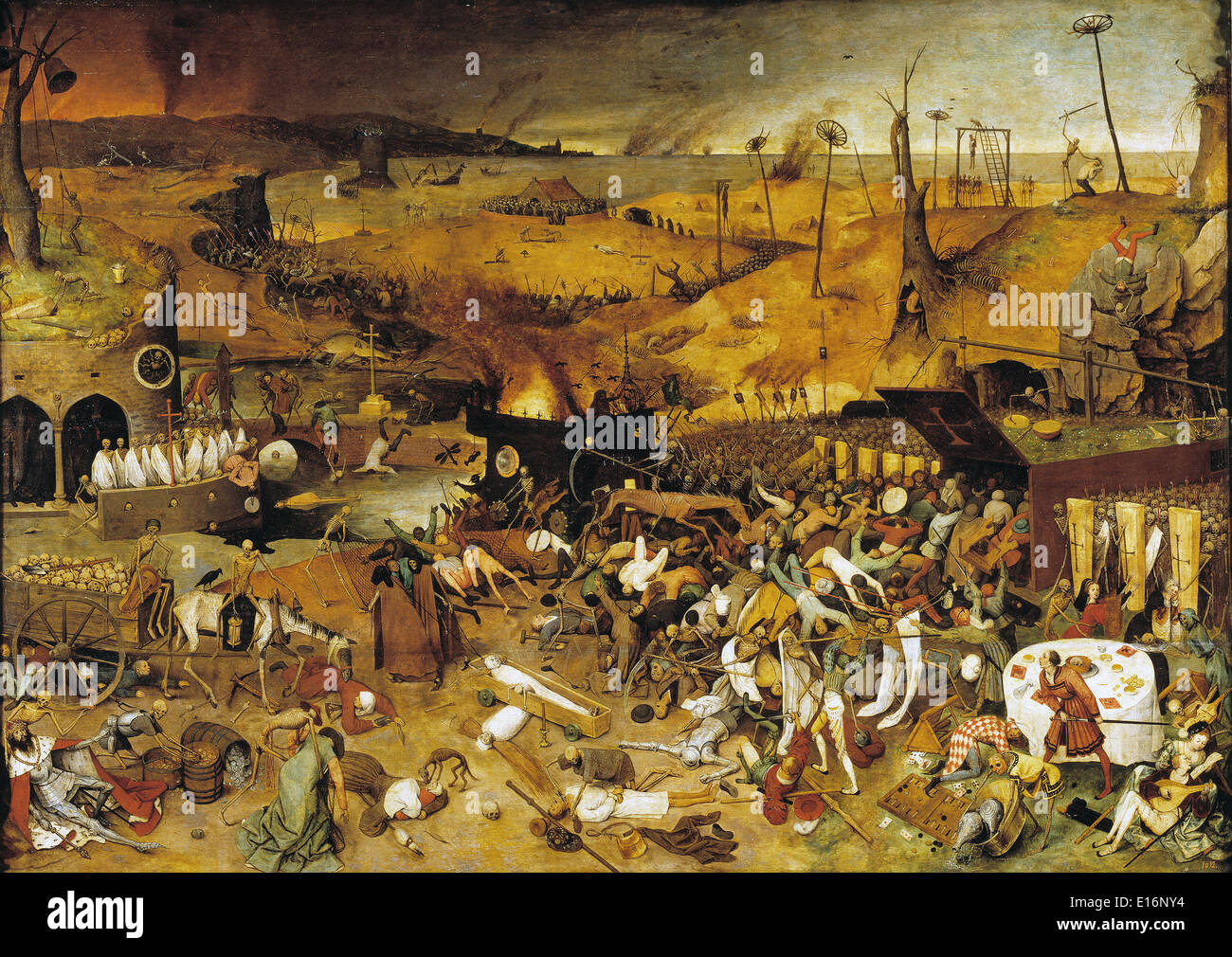 Le Triomphe de la mort de Pieter Bruegel Banque D'Images