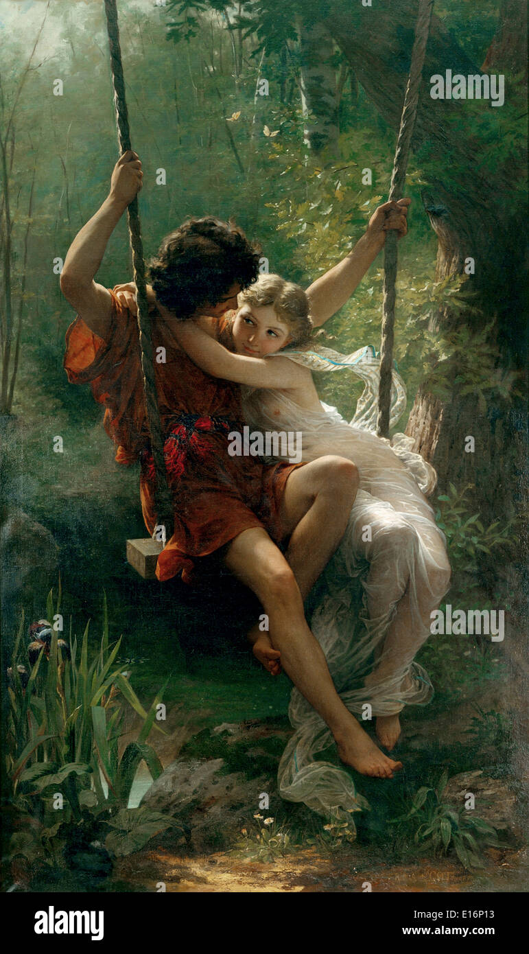 Tableau Toile 'Printemps' De Pierre-Auguste Cot - Cadre Prêt à Accrocher - Neuf
