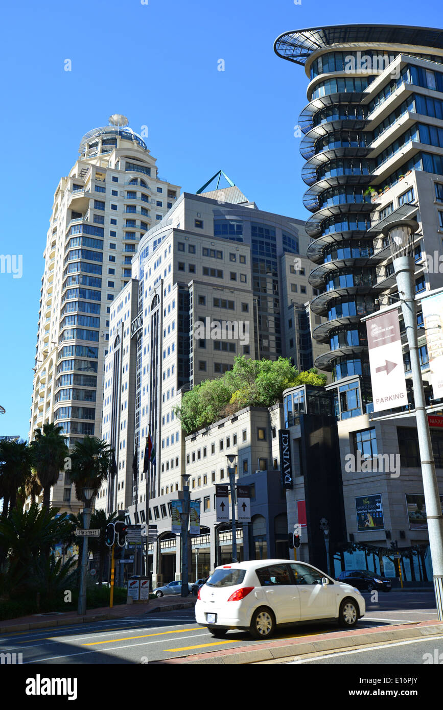 Business district, Maude Street, CBD, Sandton, Johannesburg, Gauteng Province, République d'Afrique du Sud Banque D'Images