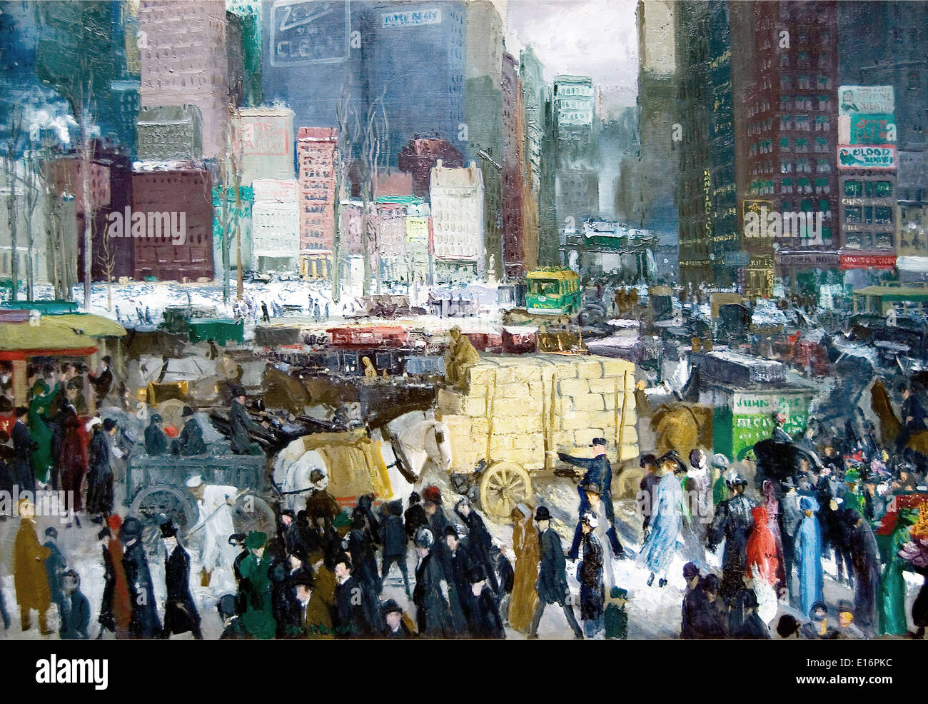 New York par George Bellows, 1911 Banque D'Images