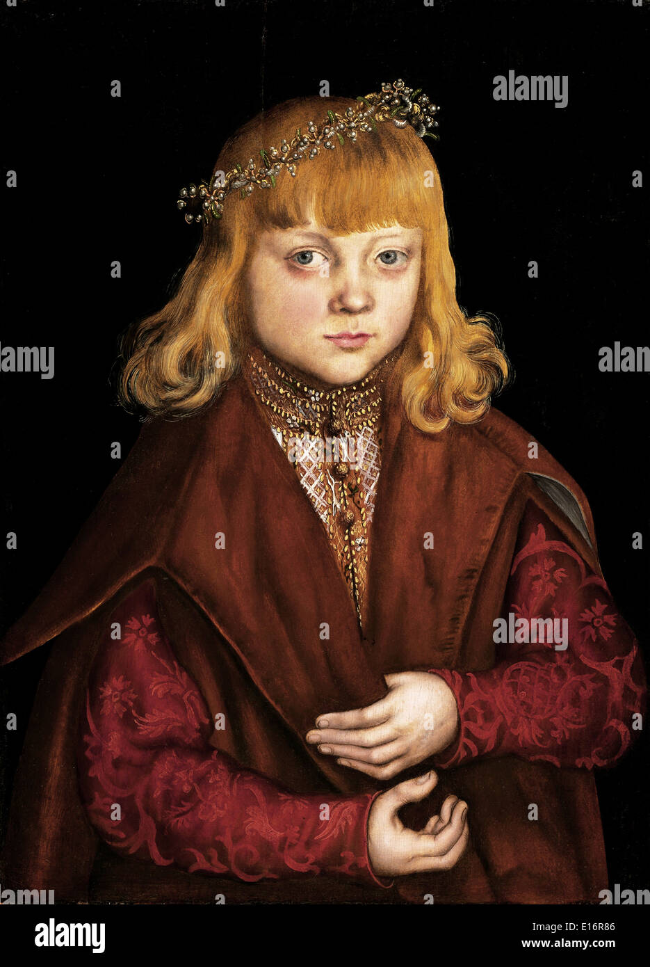 Un Prince de Saxe de Lucas Cranach, 1517 Banque D'Images