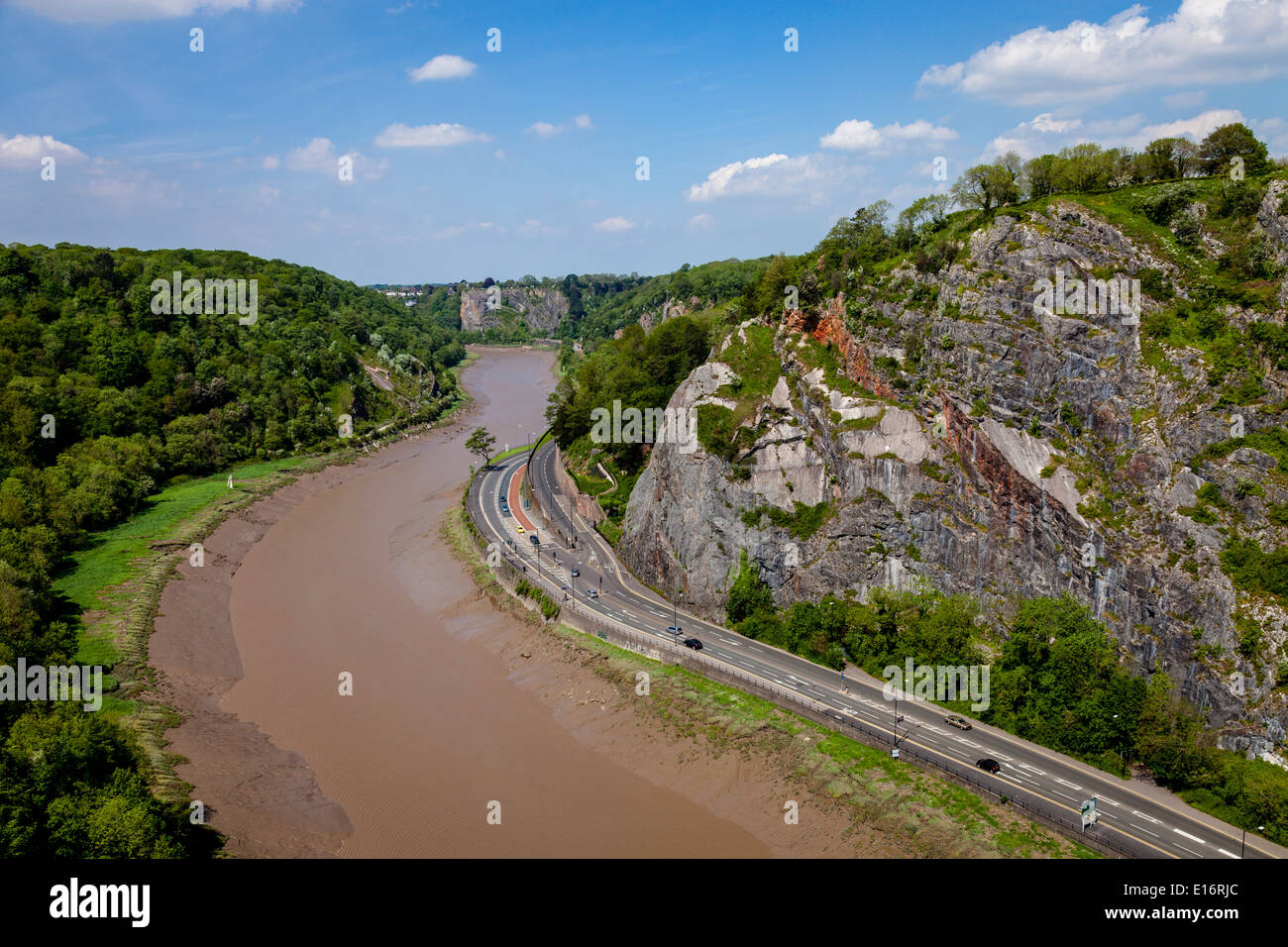 L'Avon Gorge du Clifton Suspension Bridge, Bristol, England Banque D'Images