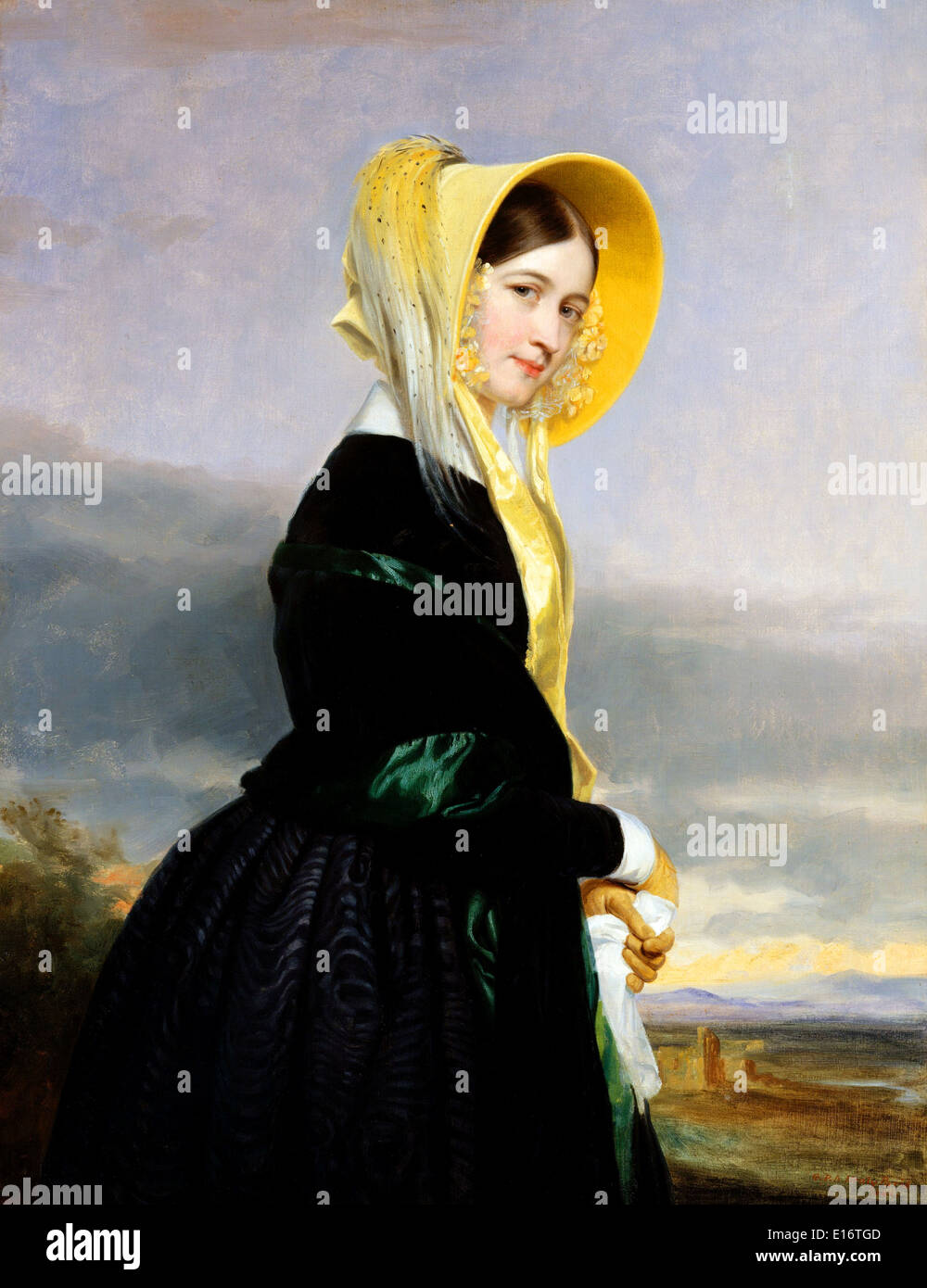 Blanc Euphemia Van Rensselaer par George P. A. Healy, 1842 Banque D'Images