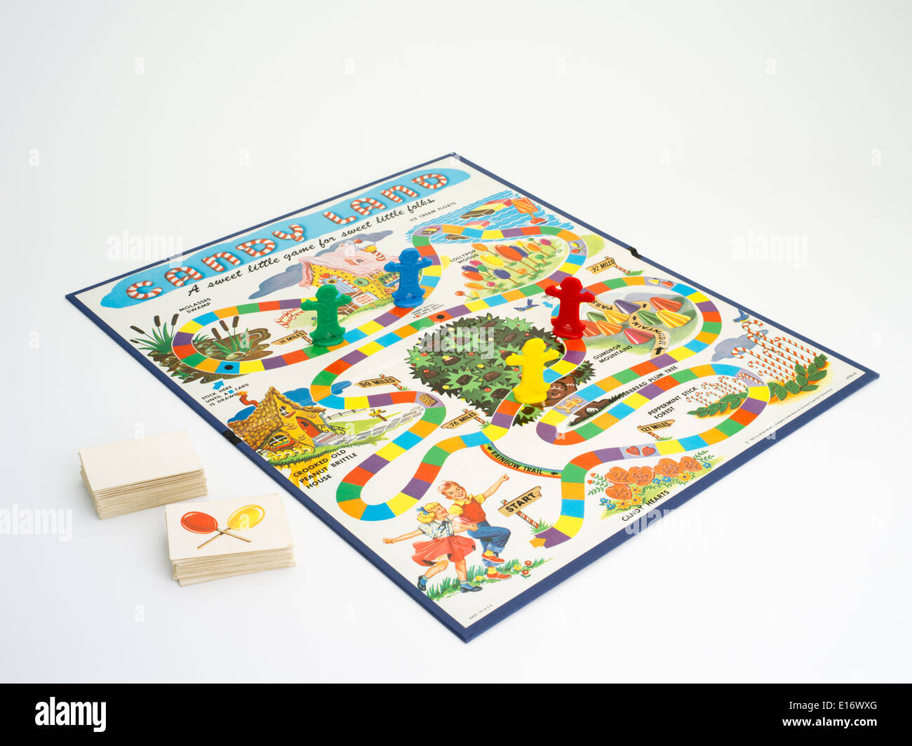 Candy Land ( jeu Candyland ) par Milton Bradley ( édition 1955 ) Banque D'Images