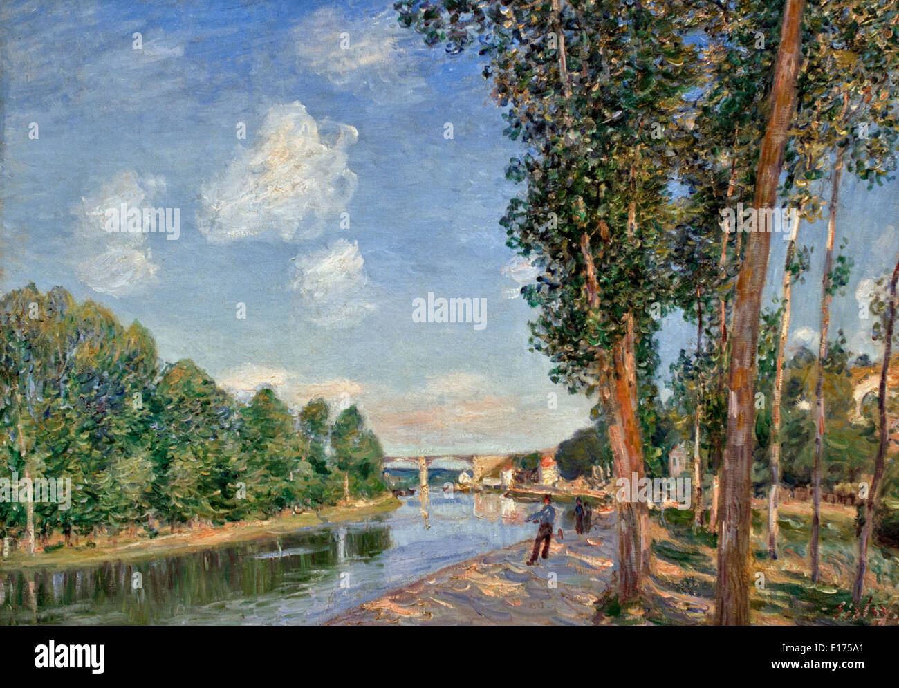 Dans Sammès 1892 Saint soleil Juin 1839 Alfred Sisley Moret-sur-Loing France française 1899 Banque D'Images