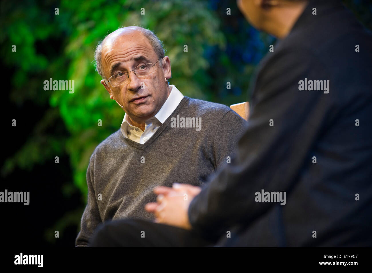 Brian Leveson Président de la Division du Banc de la Reine s'exprimant sur le rôle du juge' au Hay Festival 2014 ©Jeff Morgan Banque D'Images
