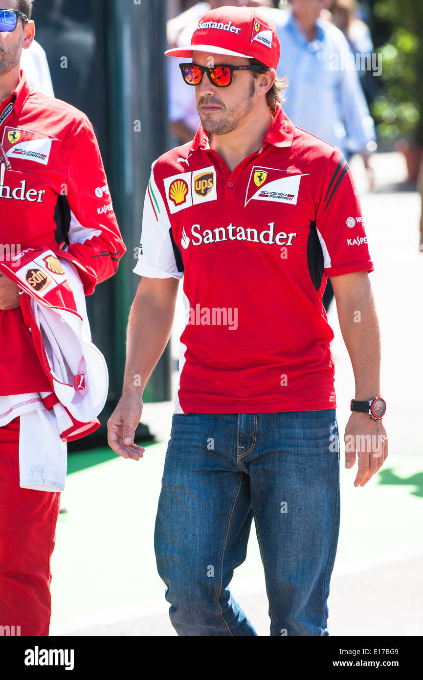 Fernando Alonso, pilote de Formule 1 et l'équipe Ferrari ancienne championne du monde Banque D'Images