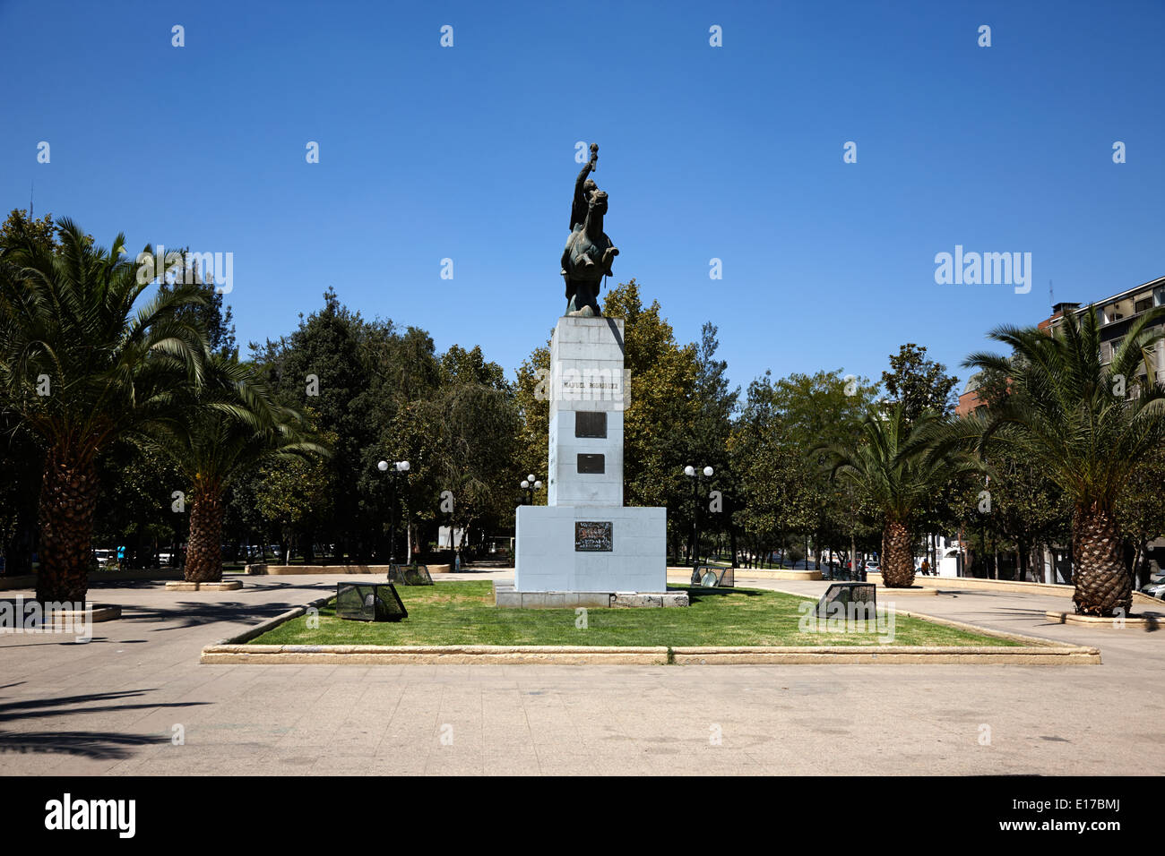 Monument à manuel rodriguez erdoiza parc Bustamante Santiago Chili Banque D'Images
