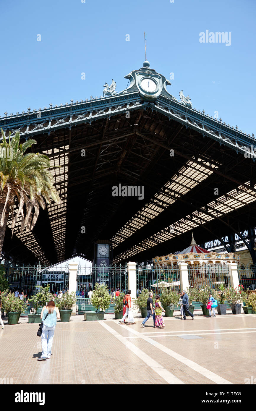 Gare centrale de Santiago Gare de Chile alameda Banque D'Images