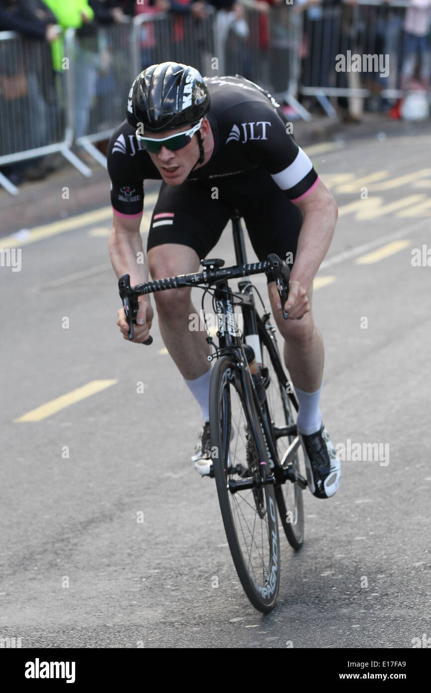 Nottingham, Royaume-Uni. 25 mai, 2014. Perry Bowater en action pendant la course élite hommes du lait 2014 Course. Credit : Action Plus Sport/Alamy Live News Banque D'Images