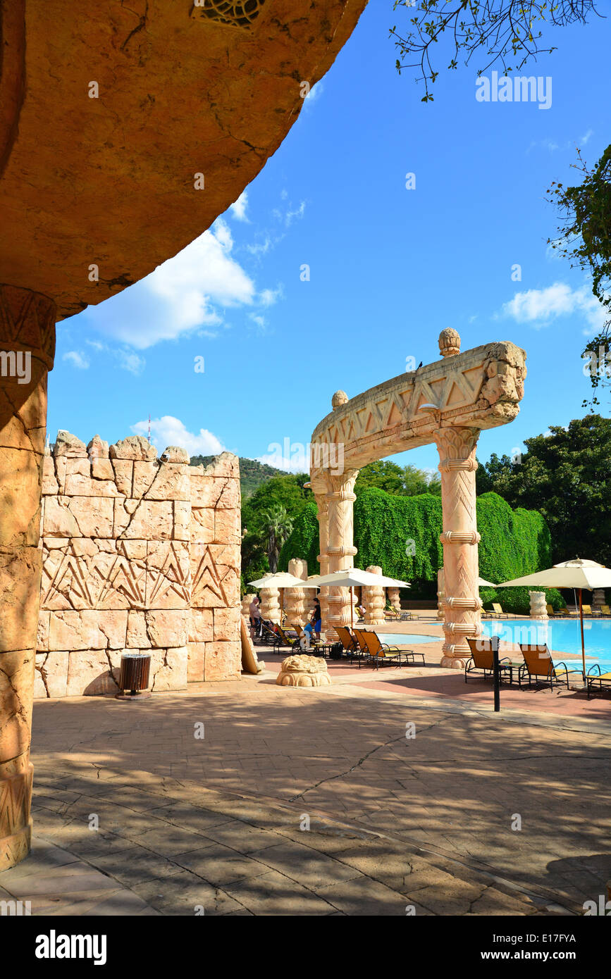 Les bains royaux, vallée des vagues, Sun City Resort, Pilanesberg, Province du Nord Ouest de la République d Afrique du Sud Banque D'Images