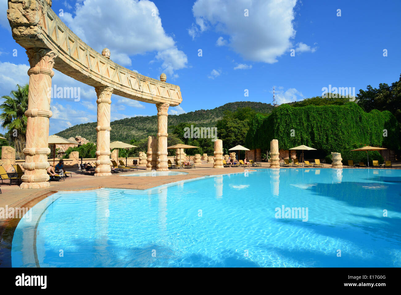 Les bains royaux, vallée des vagues, Sun City Resort, Pilanesberg, Province du Nord Ouest de la République d Afrique du Sud Banque D'Images