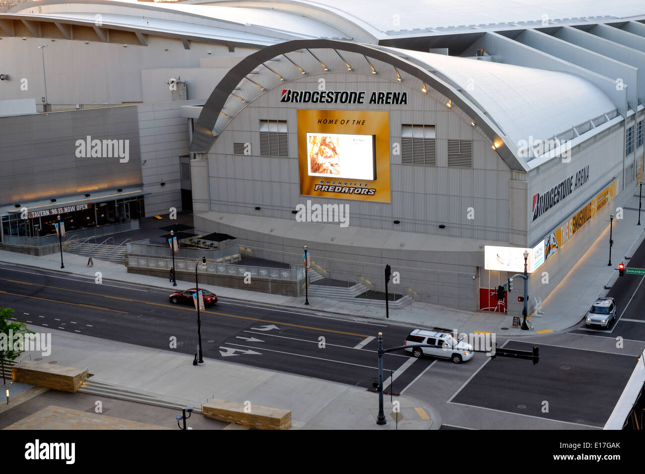 Le Bridgestone Arena dans le centre de Nashville, Tennessee Banque D'Images
