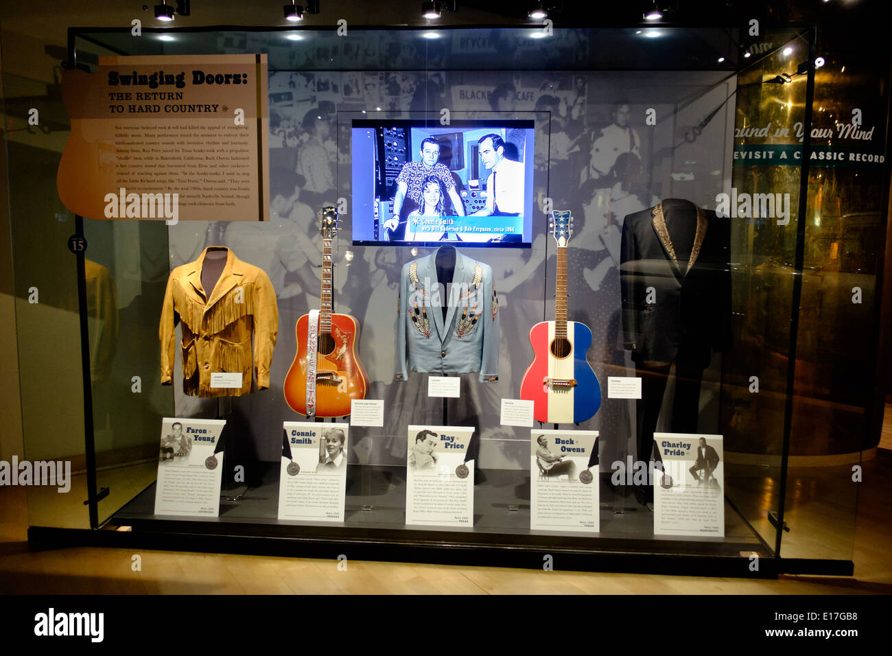 Une exposition à la Country Music Hall of Fame à Nashville, Tennessee Banque D'Images