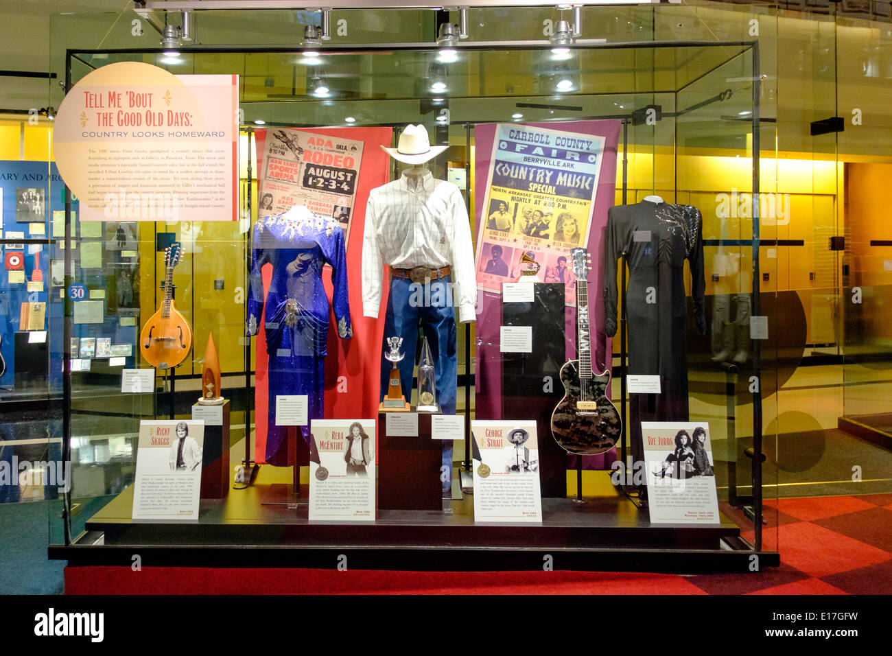 Une exposition à la Country Music Hall of Fame à Nashville, Tennessee Banque D'Images