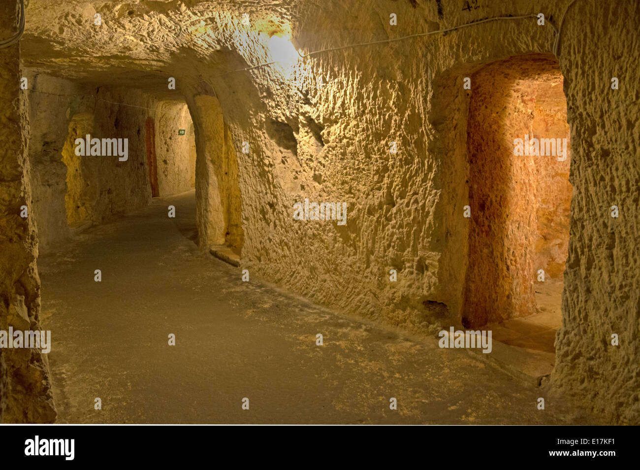 Catacombes, Rabat, le nord de Malte, de l'Europe. Banque D'Images