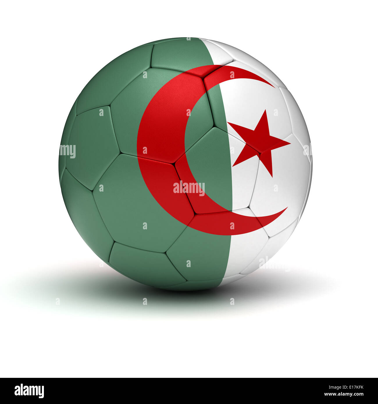 Le football algérien (isolé avec clipping path) Banque D'Images