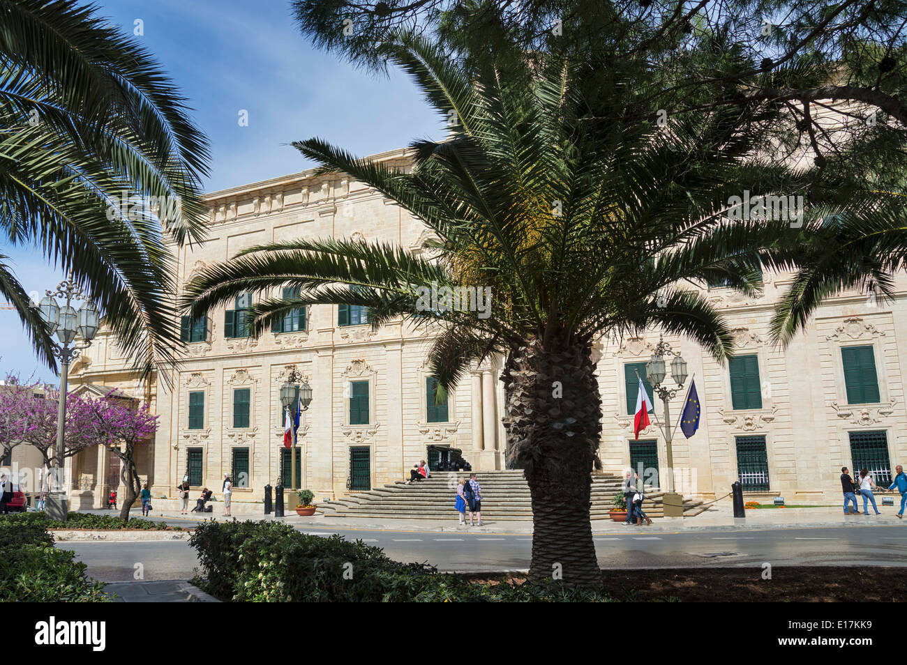 La Valette, résidence du Premier Ministre, de Malte, de l'Europe. Banque D'Images