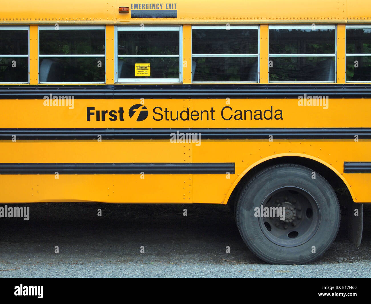 First Student Canada autobus scolaire, British Columbia, Canada Banque D'Images