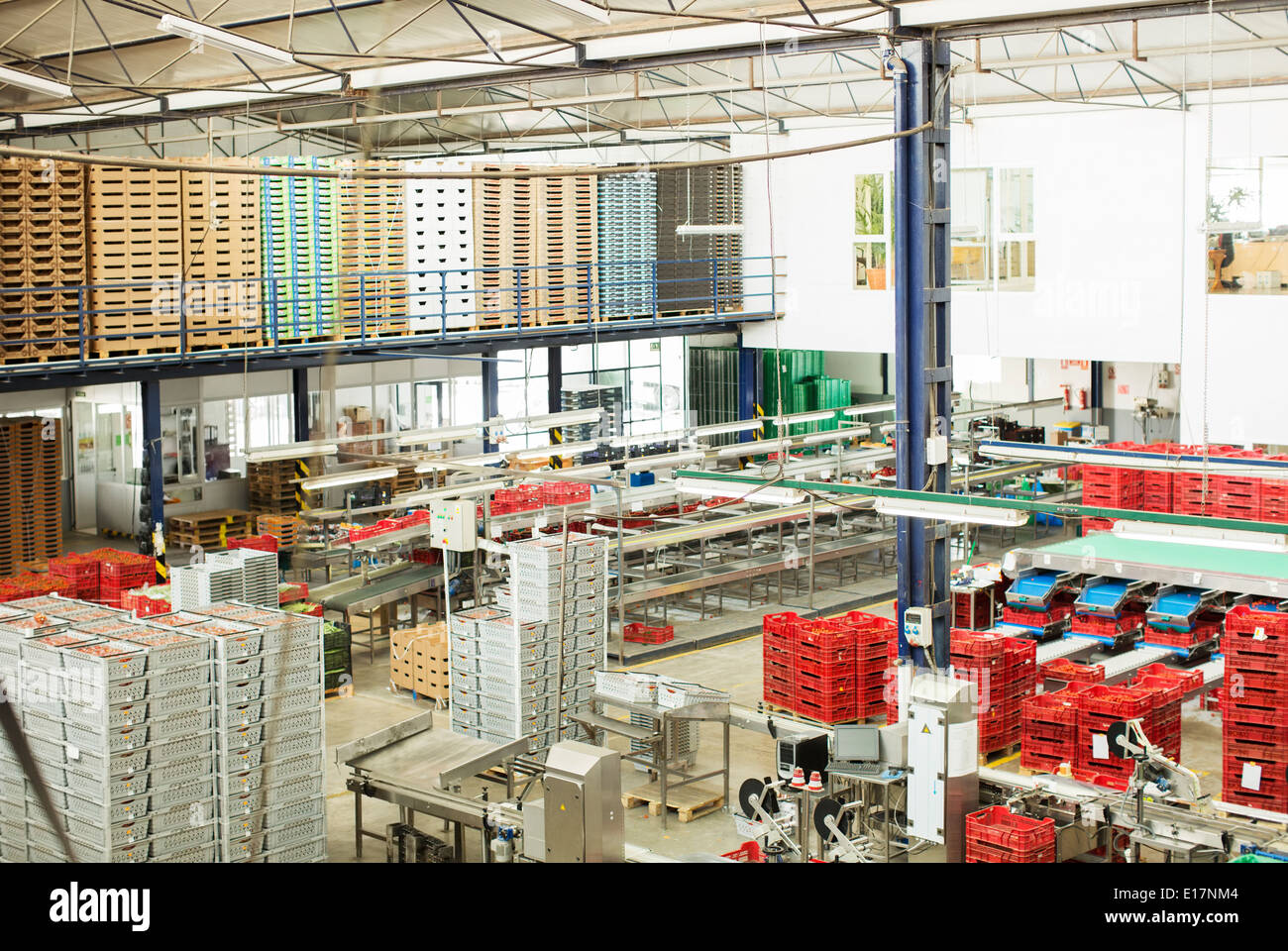 Voir l'usine de transformation des aliments Banque D'Images