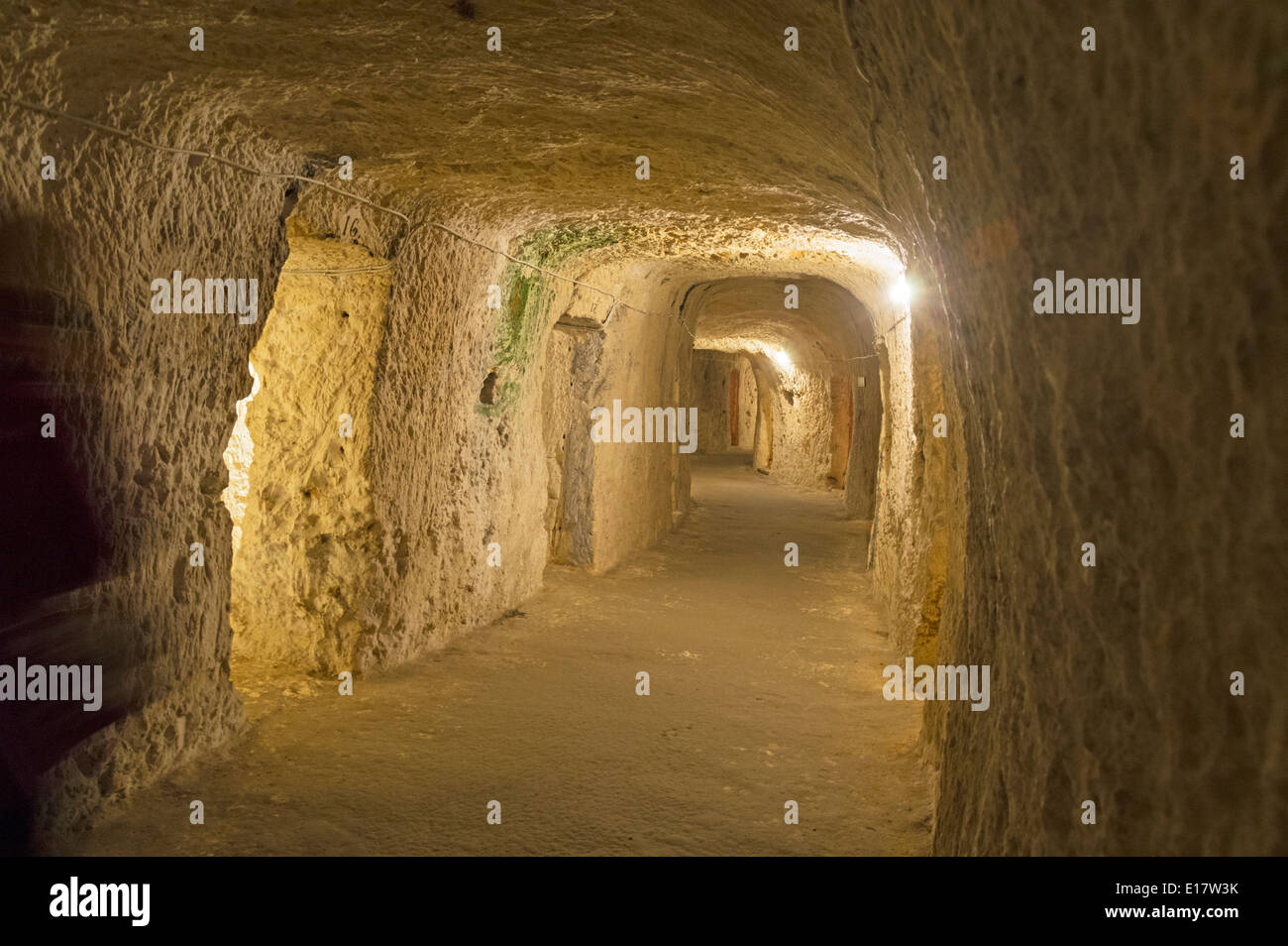 Catacombes, Rabat, le nord de Malte, de l'Europe. Banque D'Images