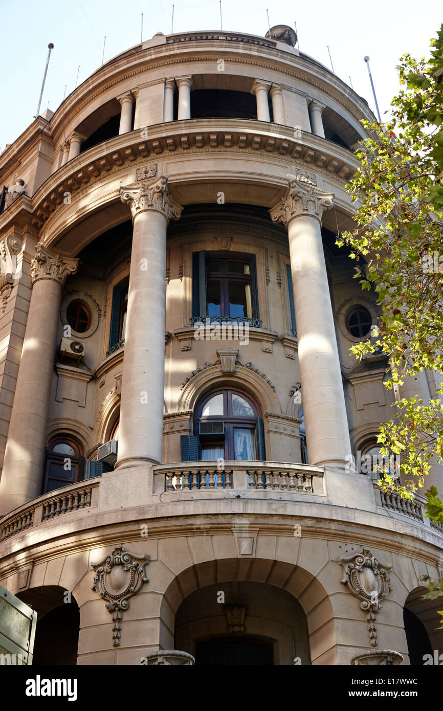 Club de la union building au centre-ville de Santiago du Chili Banque D'Images