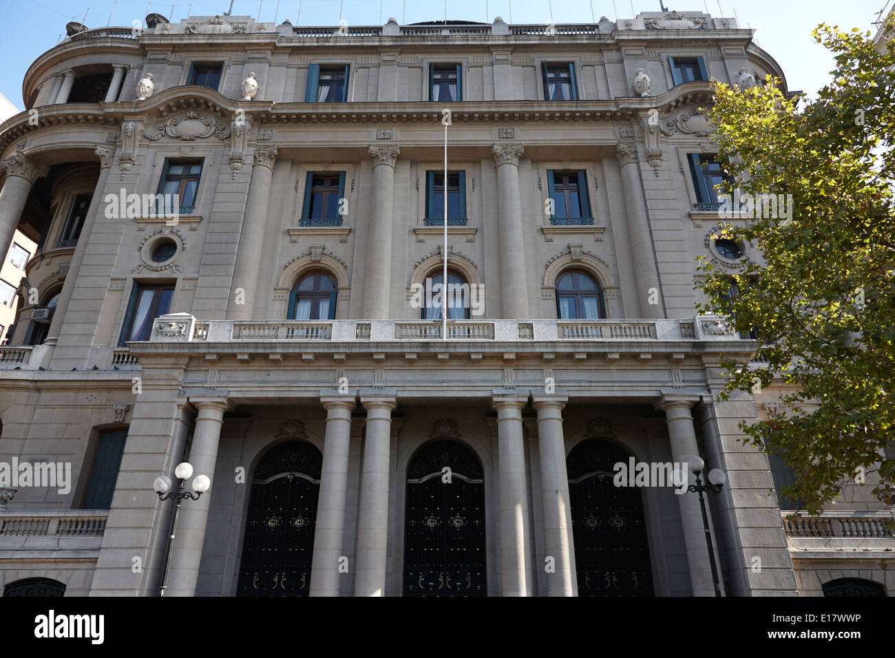 Club de la union building au centre-ville de Santiago du Chili Banque D'Images