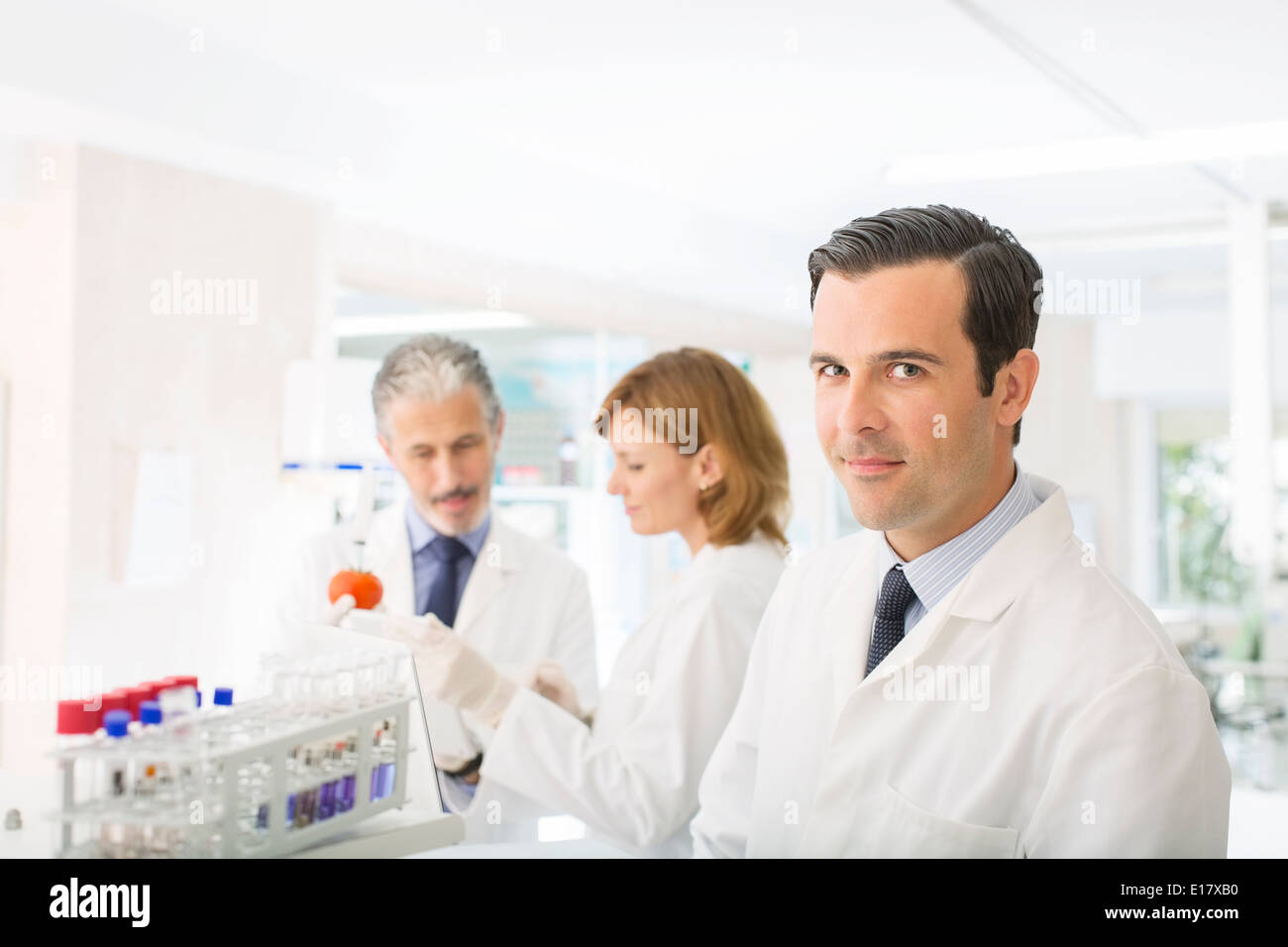 Portrait of scientist in laboratory Banque D'Images
