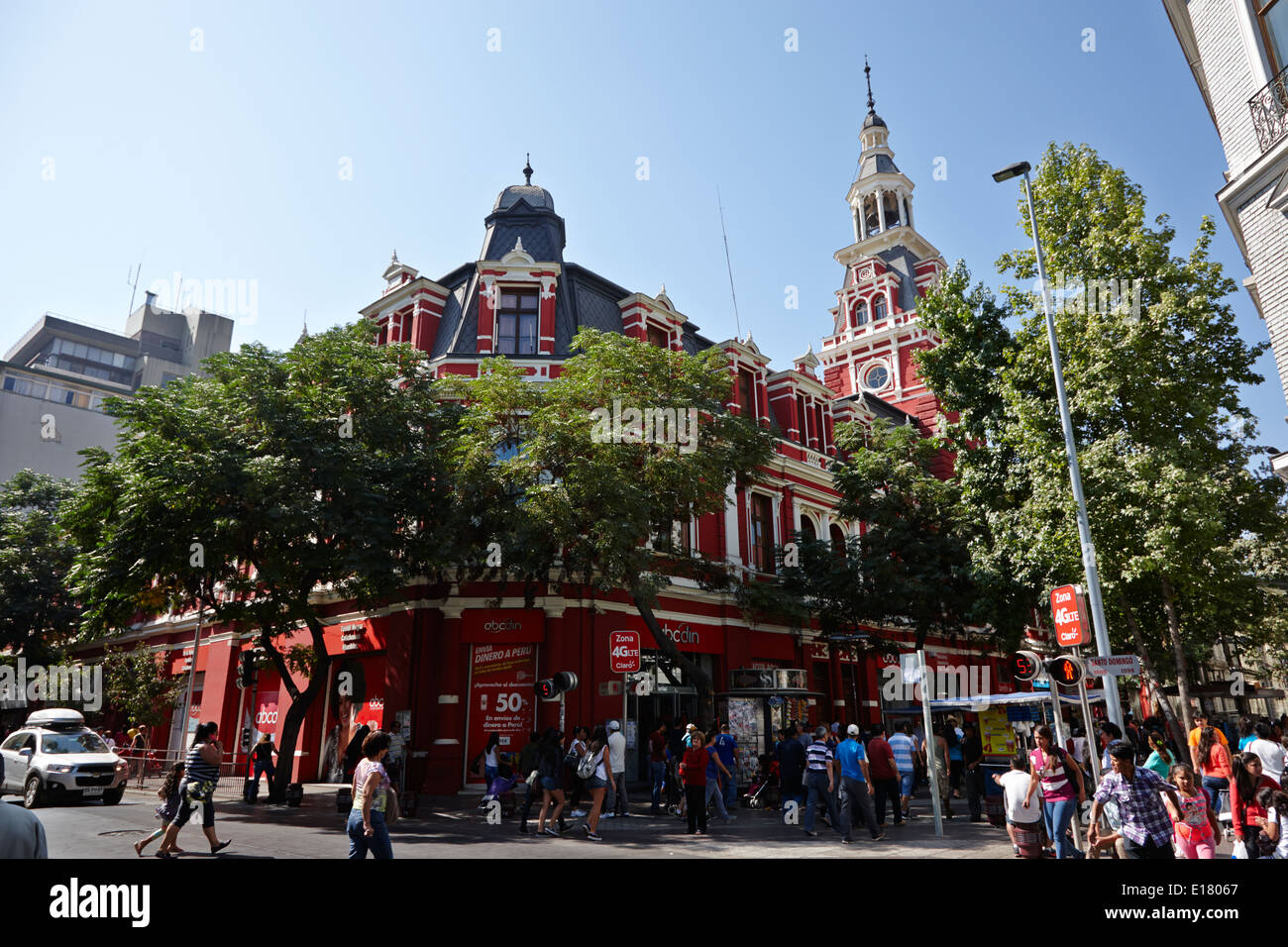 Siège de la brigade des pompiers de Santiago du Chili Banque D'Images