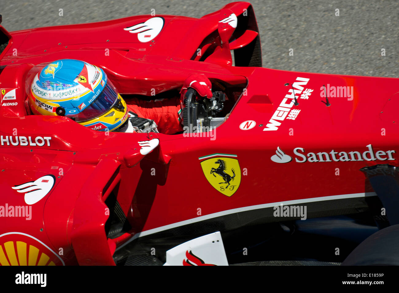 Fernando Alonso, Ferrari Banque D'Images