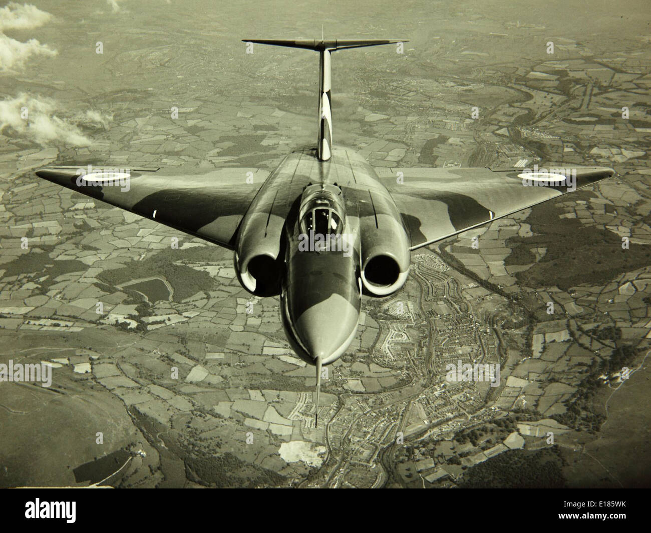 Le Gloster GA-5 Javelin était un avion britannique développé dans la période d'après-guerre. C'était un développement clé à l'ère des jets pour l'aviation militaire, en particulier dans son rôle d'avion de chasse. Banque D'Images