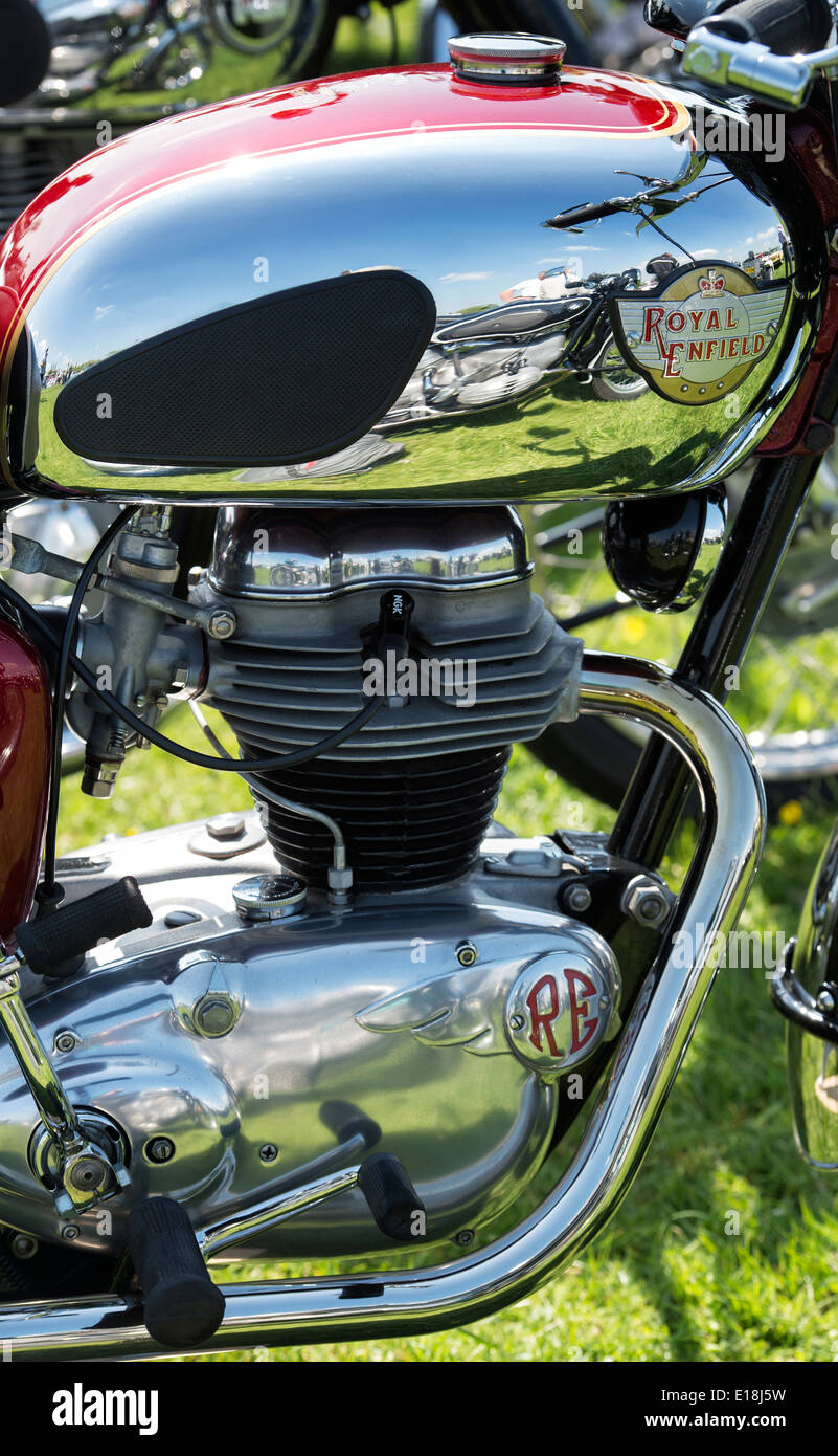 Royal Enfield . Moto vintage classique britannique Banque D'Images