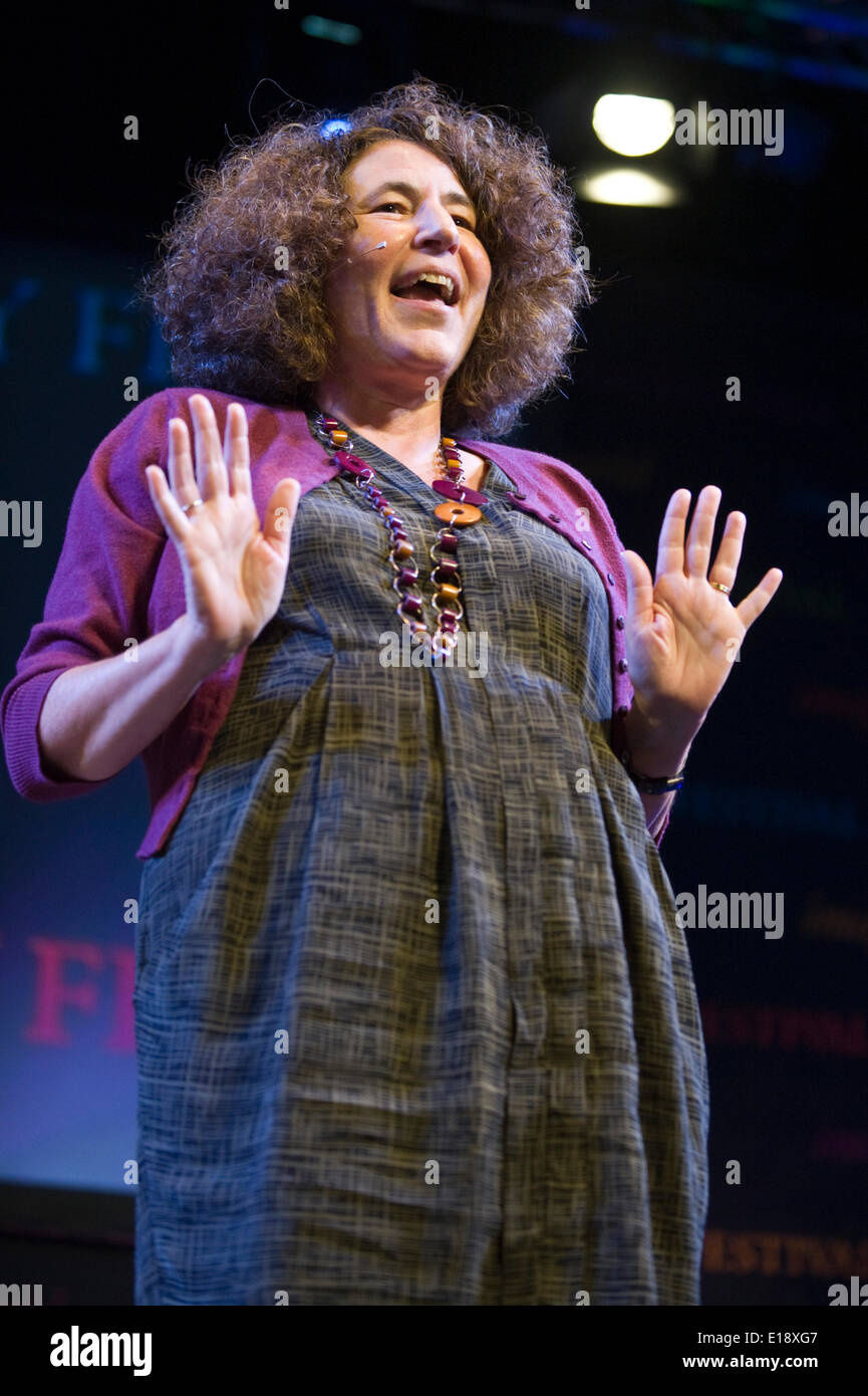 Francesca Simon auteur de 'Horrid Henry' children's books parle de son travail à Hay Festival 2014 ©Jeff Morgan Banque D'Images