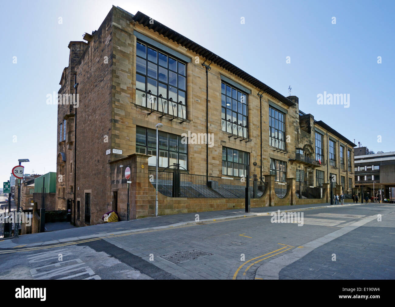 Charles Rennie Mackintosh a conçu la Glasgow School of Art à Renfrew Street Glasgow Ecosse vue de l'east end Banque D'Images