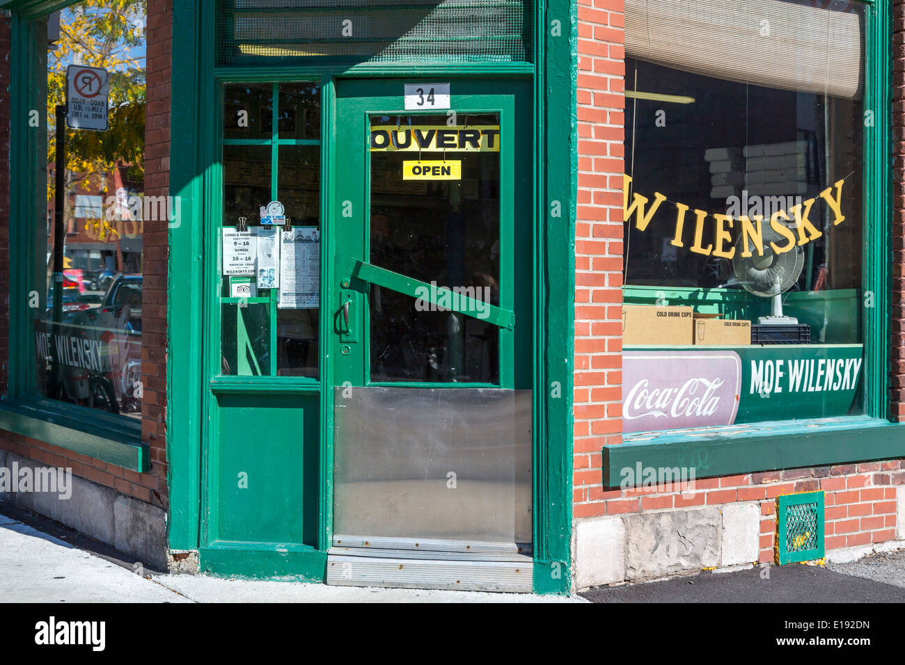 Le fameux déjeuner léger shop et restaurant Wilensky's à Montréal, Québec, Canada. Banque D'Images