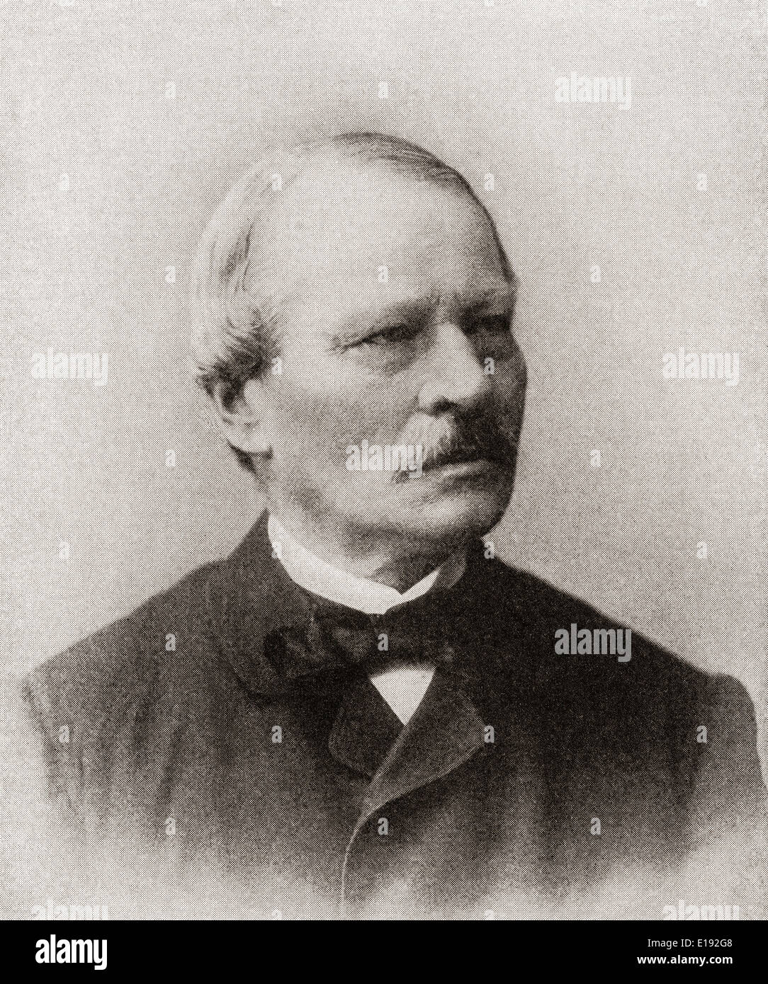 Gustav Freytag, 1816 - 1895. Romancière et dramaturge allemand. Banque D'Images