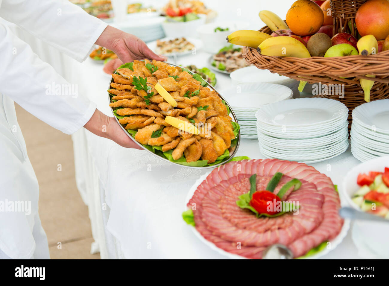 La nourriture sur la table Banque D'Images