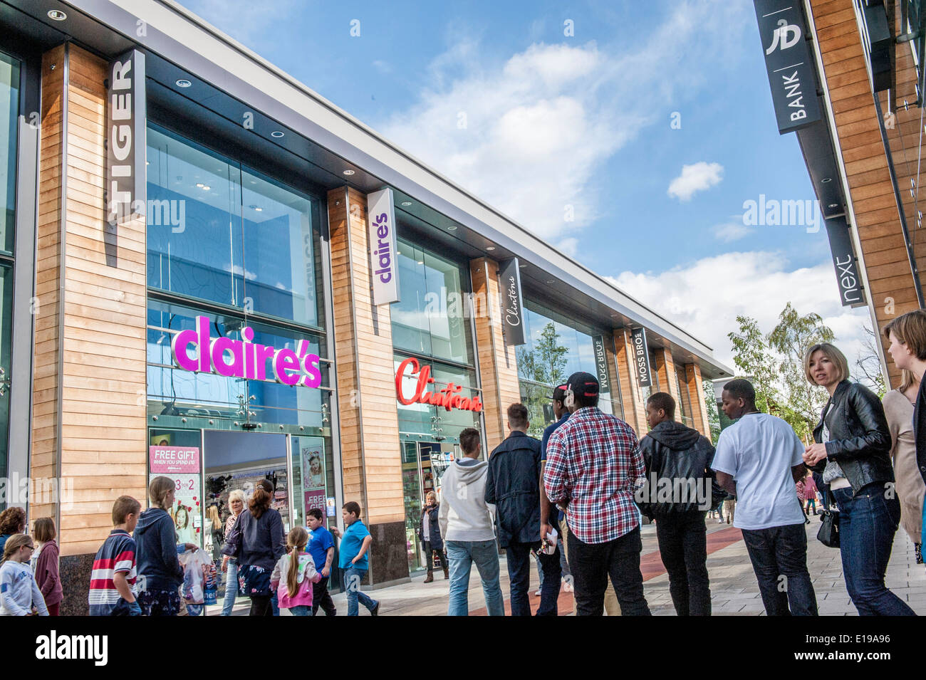 Whiteleys Shopping Village Fareham Hampshire. Whiteley est un d&eacute;tail