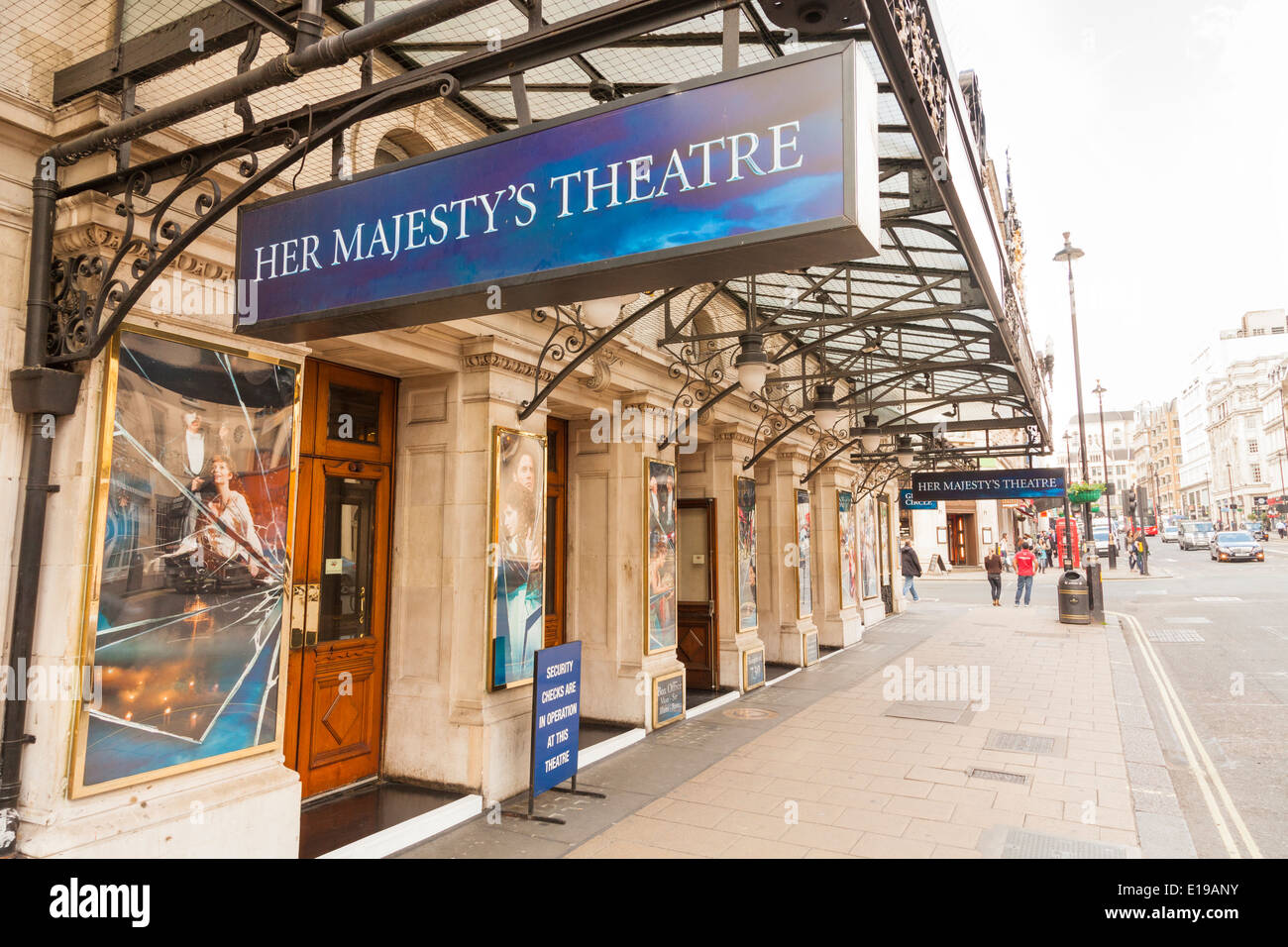 Her Majesty's Theatre Haymarket London extérieur. Banque D'Images