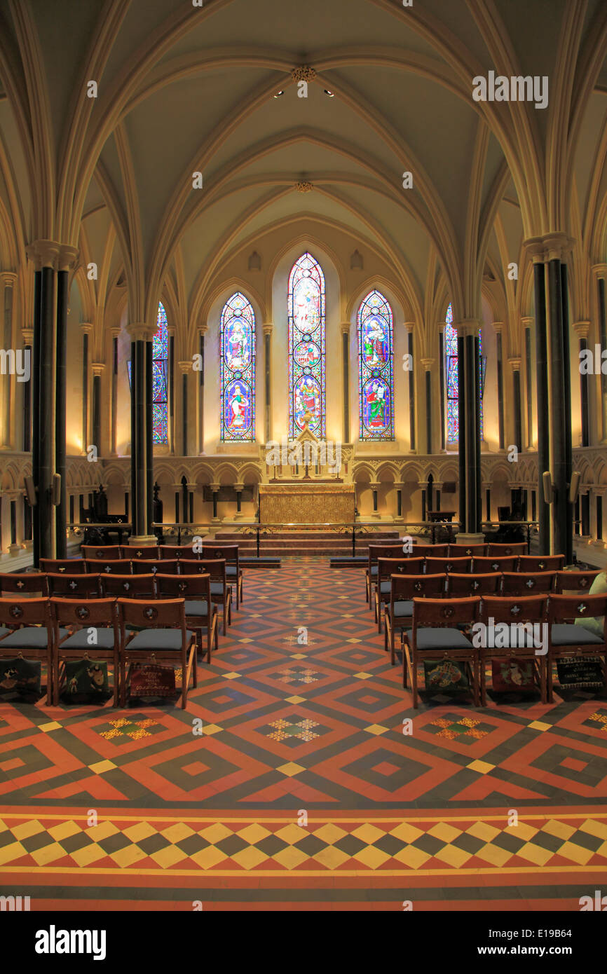 L'Irlande, Dublin, la Cathédrale St Patrick, de l'intérieur, Banque D'Images
