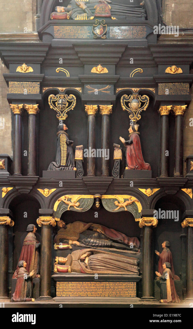 L'Irlande, Dublin, la Cathédrale St Patrick, de l'intérieur, Banque D'Images