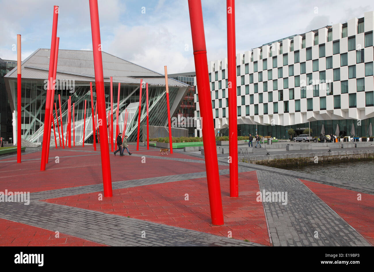L'Irlande, Dublin, Bord Gais Energy Theatre, Daniel Libeskind, architecte Banque D'Images