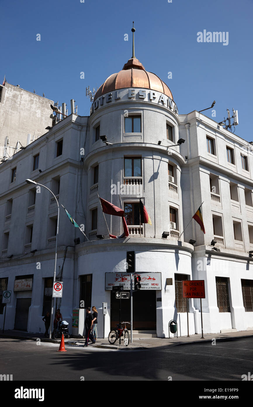 Hôtel espana Santiago Chili Banque D'Images